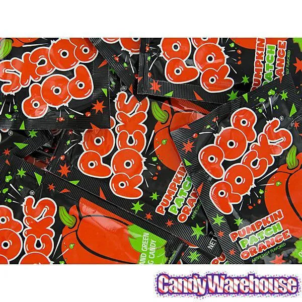 Pumpkin Patch Pop Rocks Candy Packs: 36-Piece Box