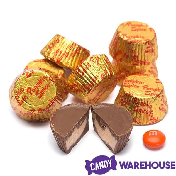 Pumpkin Spice Chocolate Cups Candy: 4LB Bag