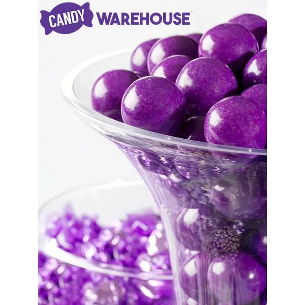 Purple 1-Inch Gumballs: 2LB Bag