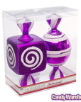 Purple Large Candy Ornaments - 8 Inch: 2-Piece Box