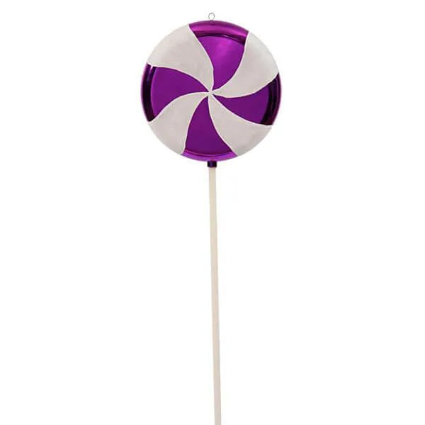 Purple Swirl Plastic Candy Lollipop - 24 Inch