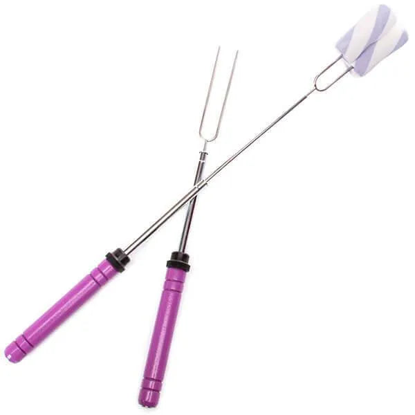 Purple Telescoping Marshmallow Forks: 2-Piece Set