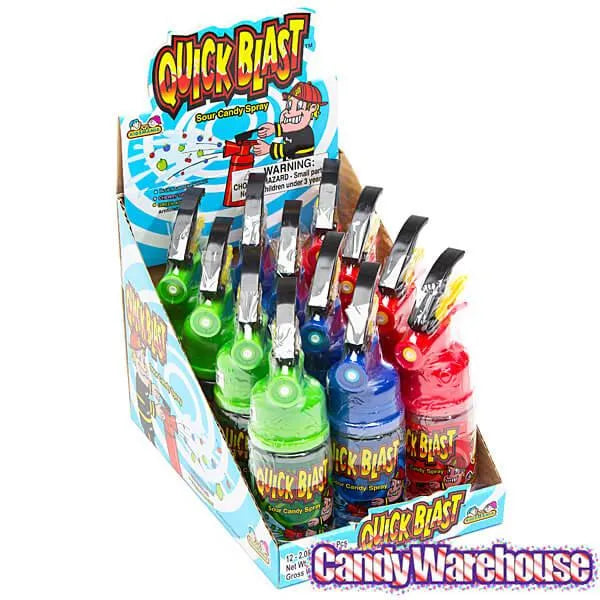 Quick Blast Fire Extinguisher Candy Spray Dispensers: 12-Piece Box