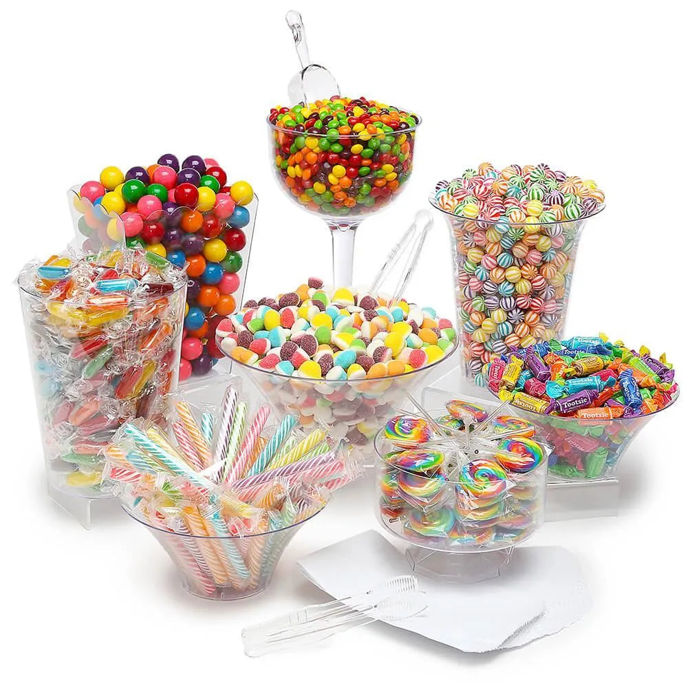 Rainbow Candy Buffet Kit: 25 to 50 Guests