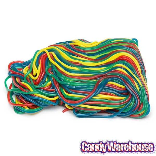 Rainbow Licorice Laces CrEATables Candy Strings: 2LB Bag