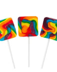 Rainbow Square Swirl Pops: 24-Piece Box