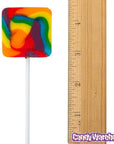 Rainbow Square Swirl Pops: 24-Piece Box