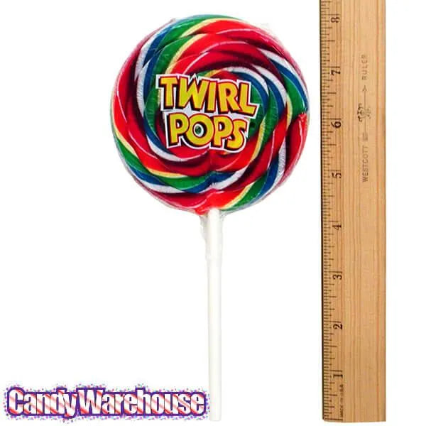 Rainbow Twirl Pops: 18-Piece Display