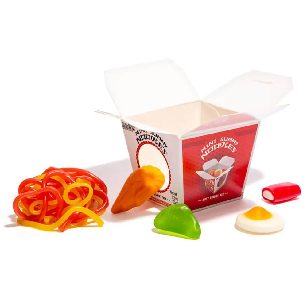 Raindrops Mini Gummy Noodles: 12 Piece Box