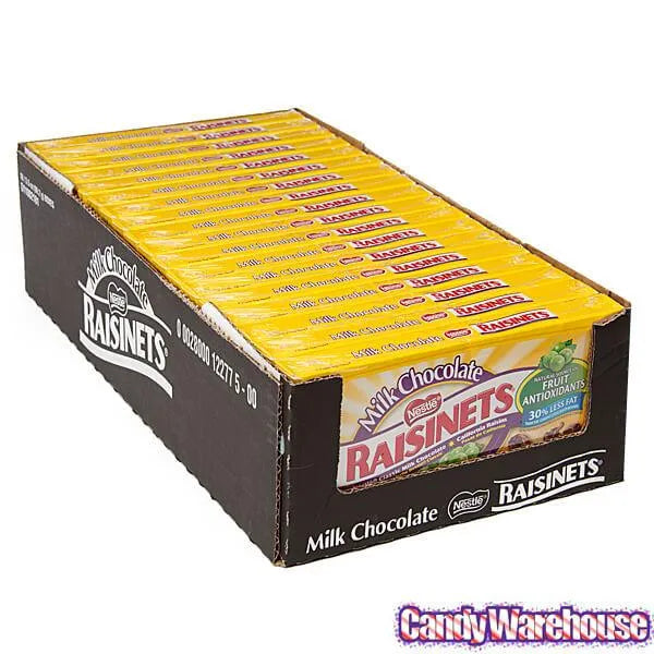 Raisinets Milk Chocolate Raisins Candy 3.1-Ounce Packs: 15-Piece Box