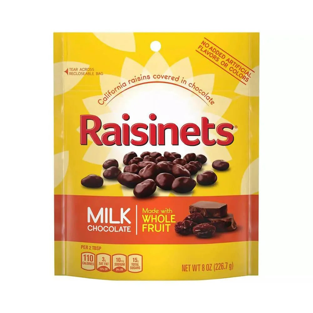 Raisinets Milk Chocolate Raisins Candy: 8-Ounce Bag