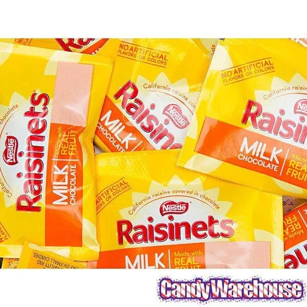 Raisinets Milk Chocolate Raisins Candy Fun Size Packs: 15-Piece Bag