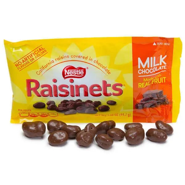 Raisinets Milk Chocolate Raisins Candy Packs: 36-Piece Box