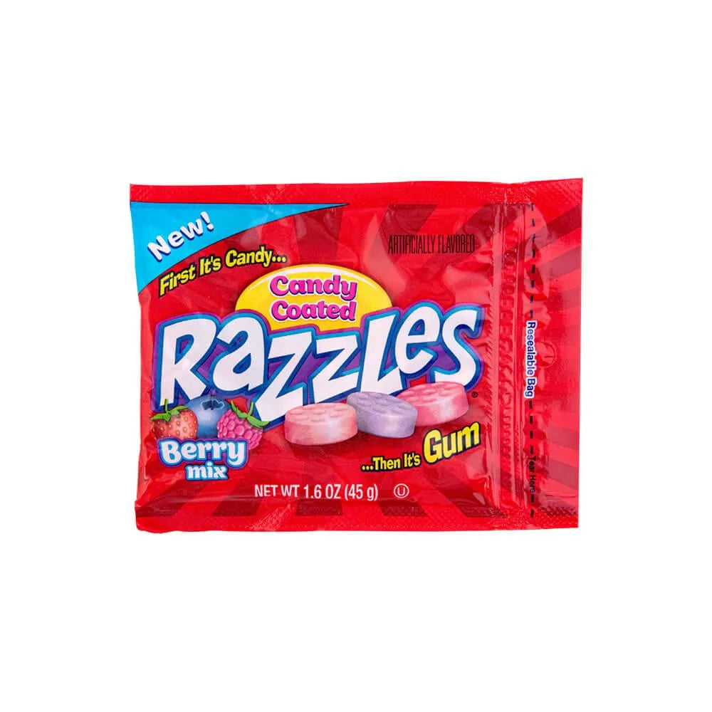 Razzles Berry Mix Candy Packs: 24-Piece Box