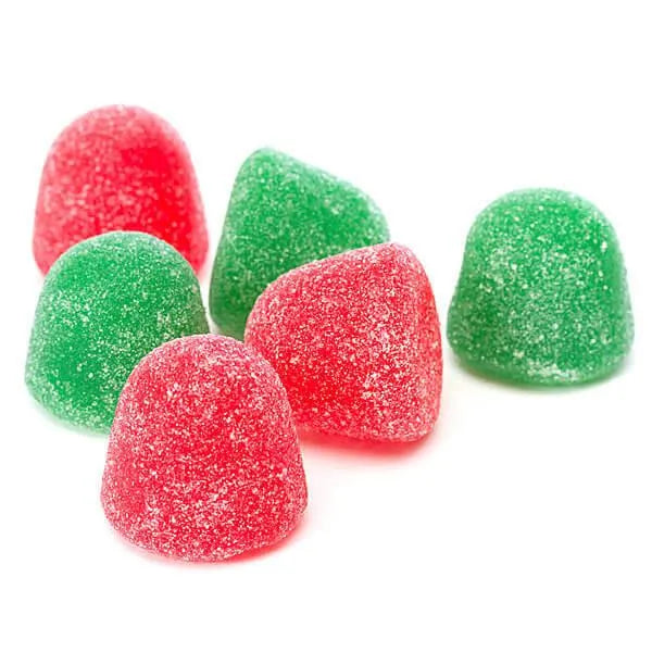 Red and Green Jumbo Gumdrops Candy: 5LB Bag