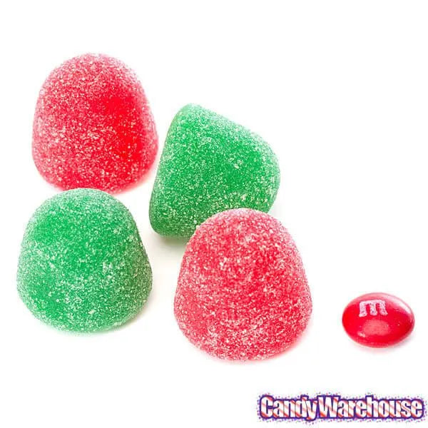 Red and Green Jumbo Gumdrops Candy: 5LB Bag