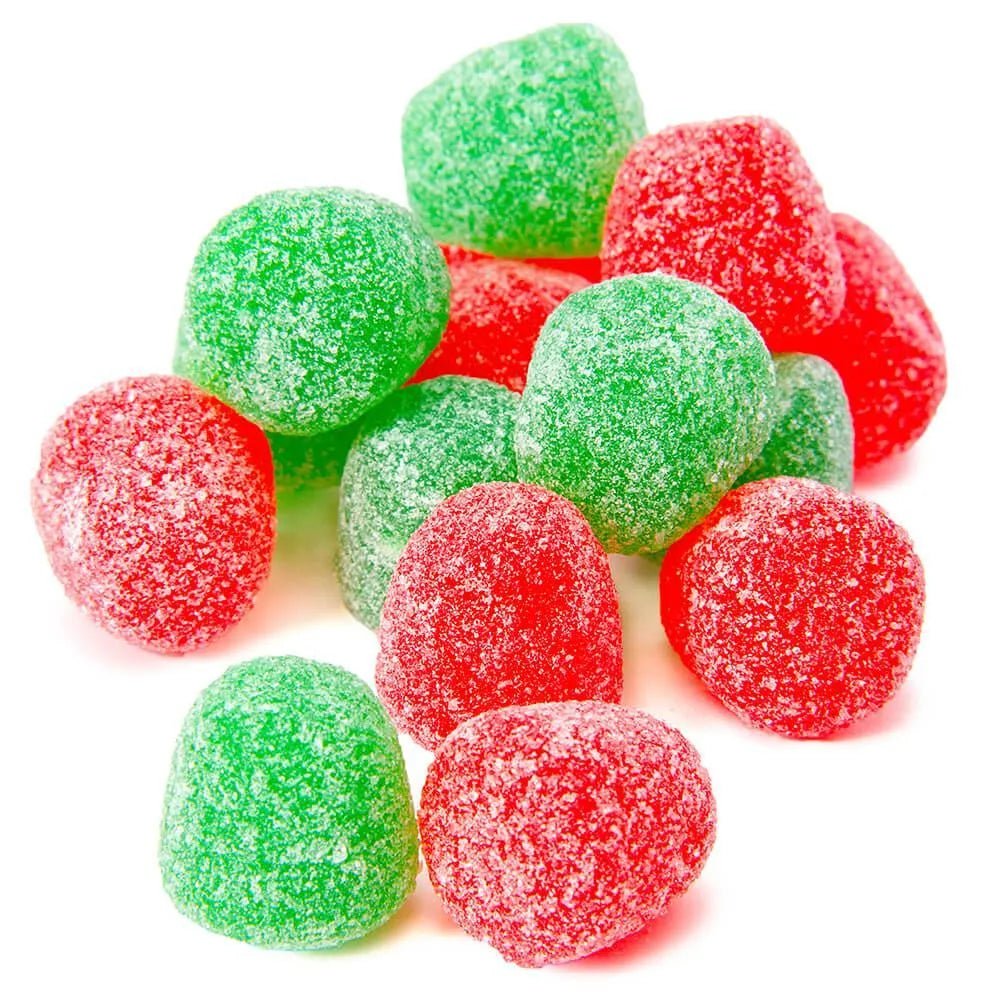 Red and Green Mini Spiced Gumdrops Candy: 5LB Bag