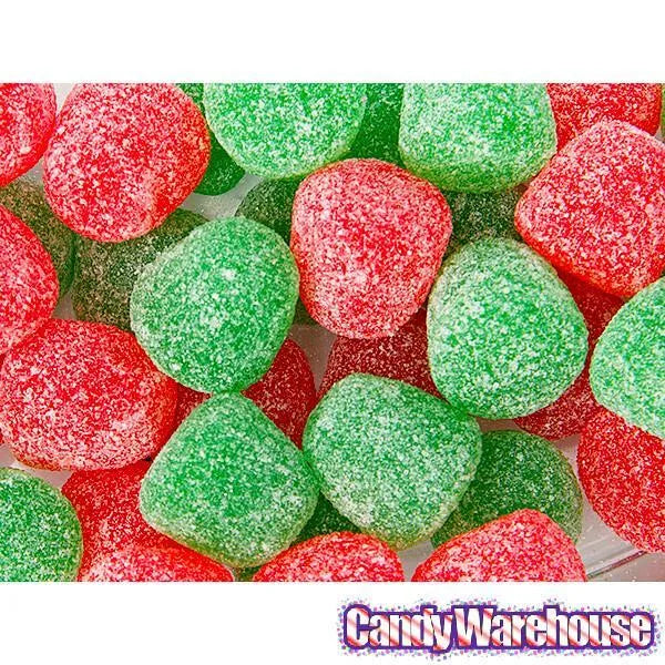 Red and Green Mini Spiced Gumdrops Candy: 5LB Bag