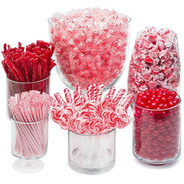 Red Candy Bar Table Assortment