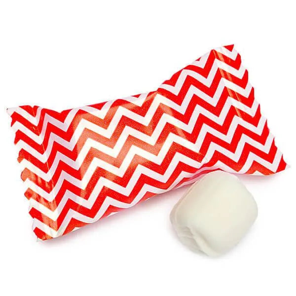 Red Chevron Stripe Wrapped Butter Mint Creams: 300-Piece Case