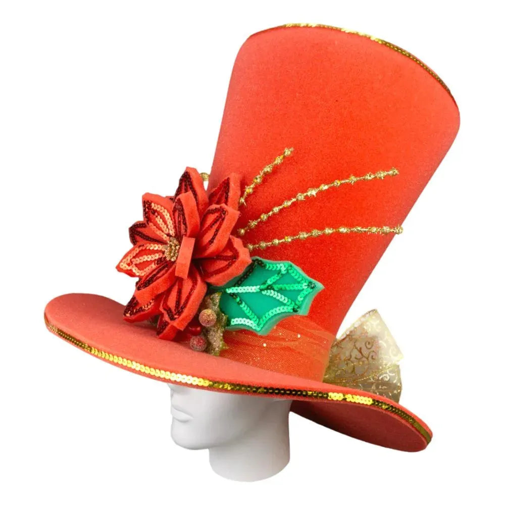 Red Christmas Bride Hat