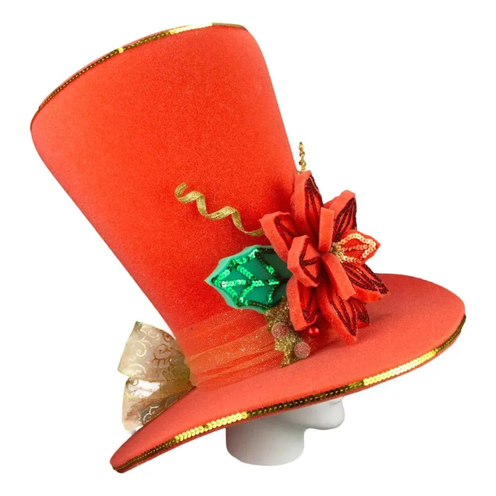 Red Christmas Bride Hat