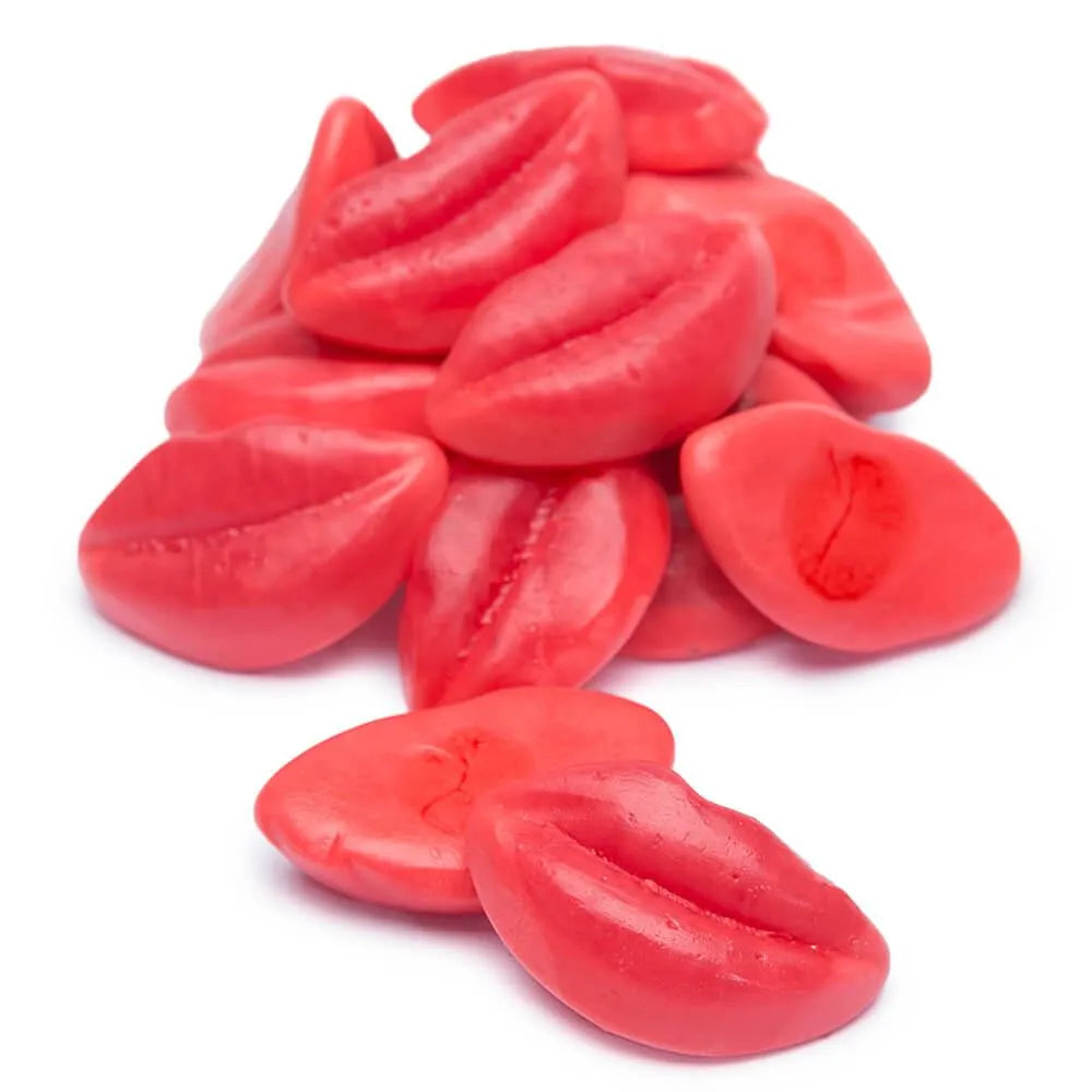 Red Gummy Lips Candy: 1KG Bag