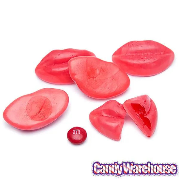 Red Gummy Lips Candy: 1KG Bag