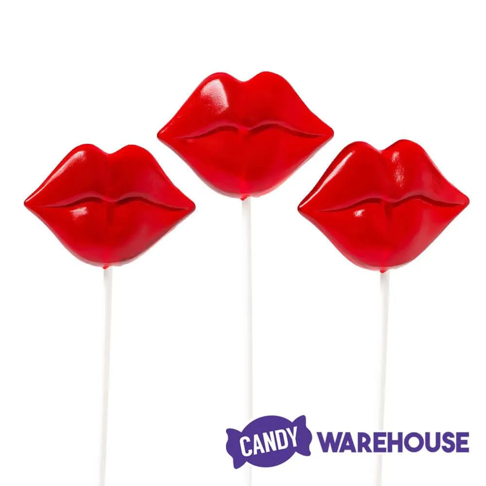 Red Hot Lips Lollipops: 12-Piece Bag