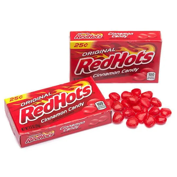 Red Hots Candy Mini Packs: 24-Piece Box