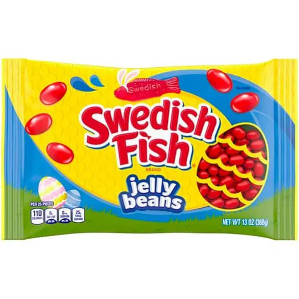 Red Swedish Fish Jelly Beans Candy: 13-Ounce Bag