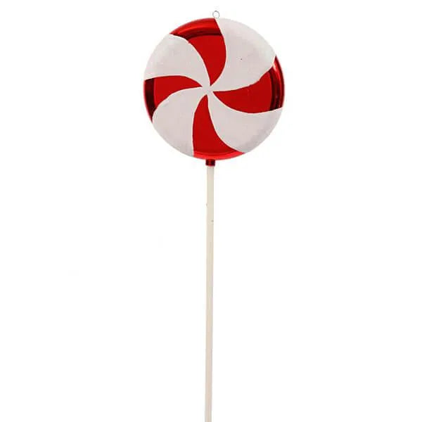 Red Swirl Plastic Candy Lollipop - 24 Inch