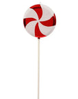 Red Swirl Plastic Candy Lollipop - 24 Inch