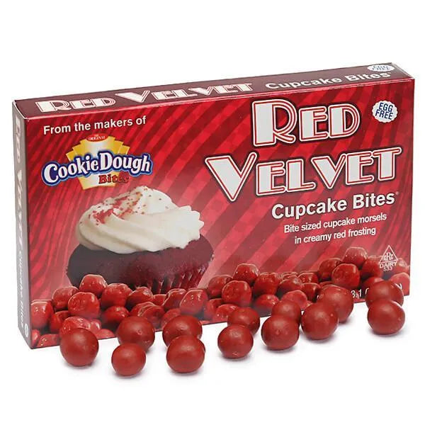 Red Velvet Cupcake Bites Theater Size Packs: 12-Piece Box