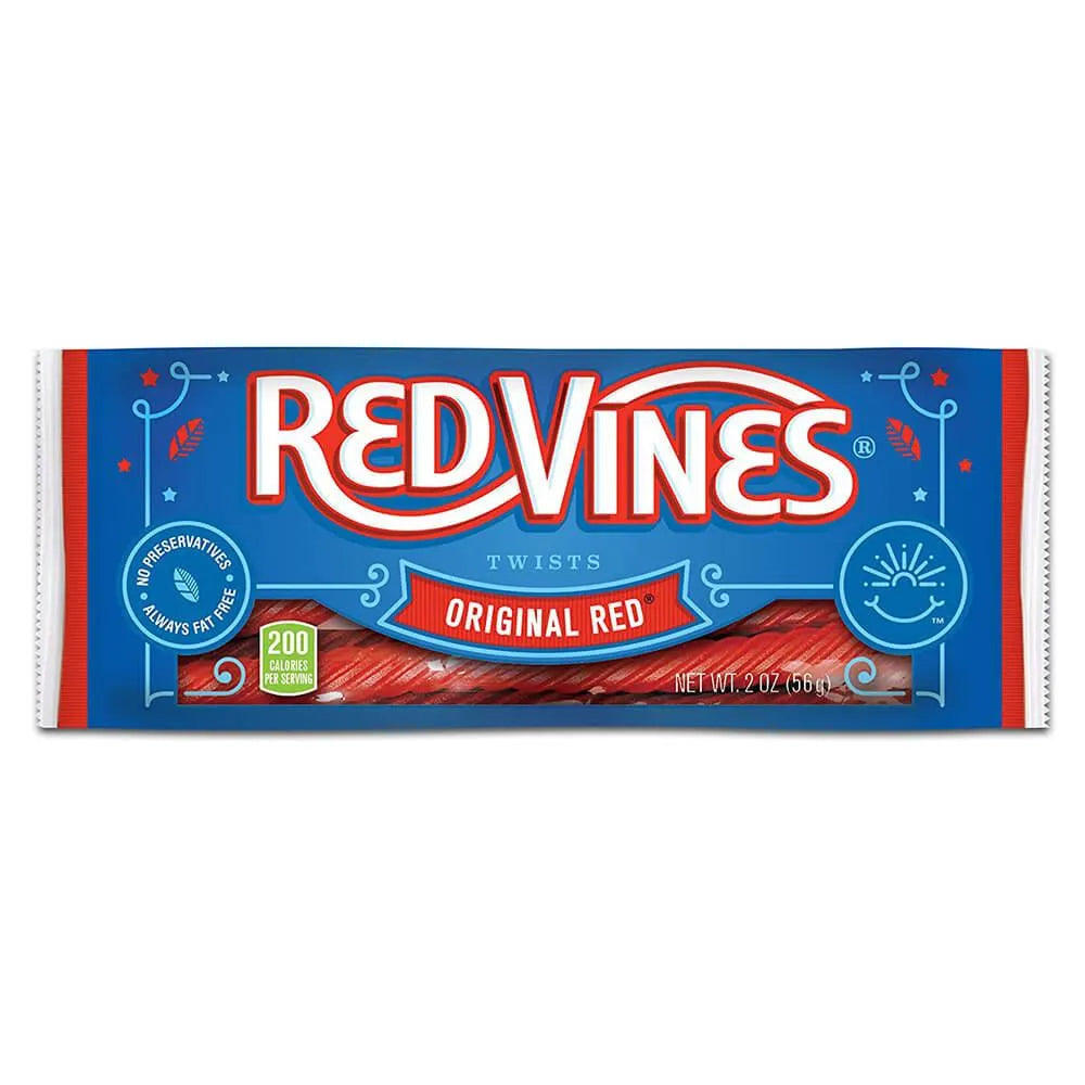 Red Vines Licorice Twists 2-Ounce Bags- Original: 16-Piece Box