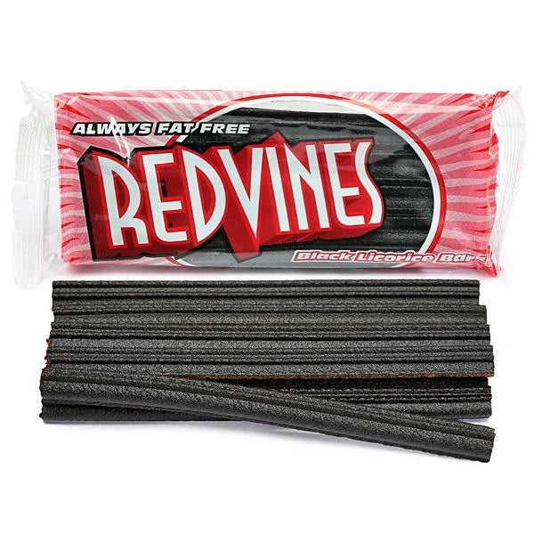 Red Vines Licorice Whips 2.5-Ounce Packs - Black: 24-Piece Box