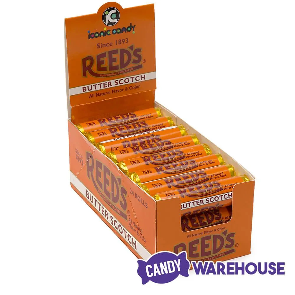 Reed's Hard Candy Rolls - Butterscotch: 24-Piece Box