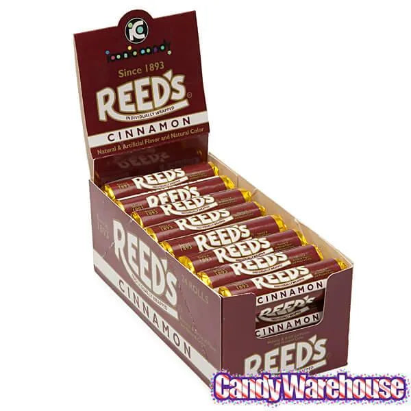 Reed's Hard Candy Rolls - Cinnamon: 24-Piece Box