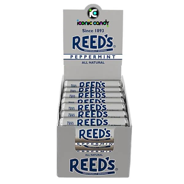 Reed's Hard Candy Rolls - Peppermint: 24-Piece Box