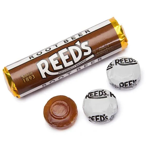 Reed's Hard Candy Rolls - Root Beer: 24-Piece Box