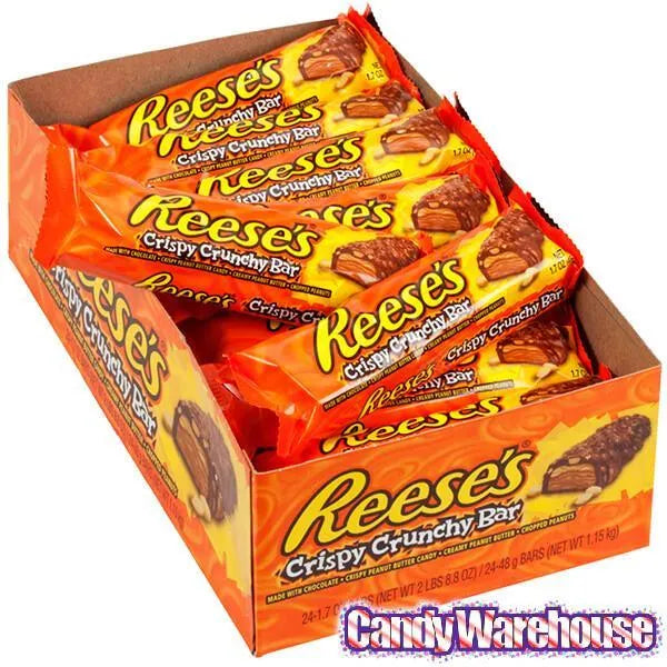 Reese's Crispy Crunchy Candy Bars: 18-Piece Box