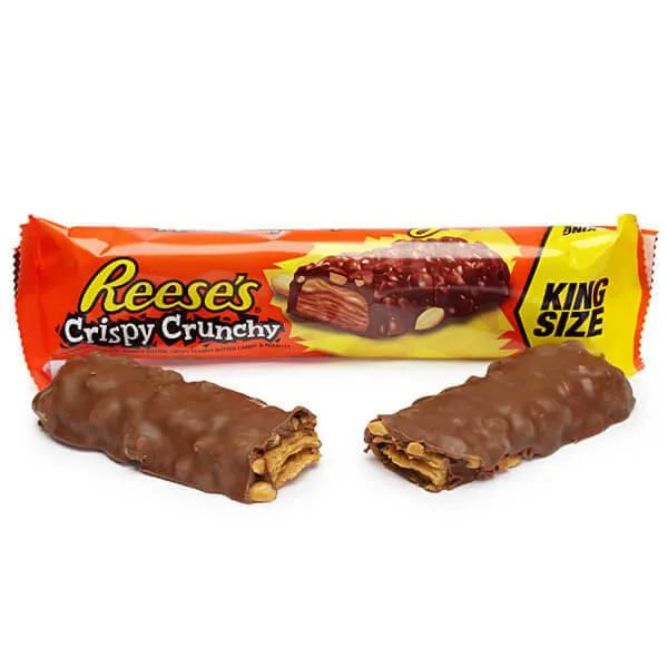 Reese's Crispy Crunchy King Size Candy Bars: 18-Piece Box