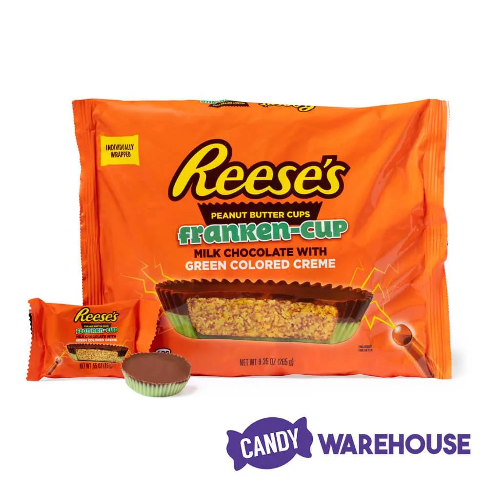 Reese's Franken-Cup Milk Chocolate Peanut Butter Cups: 9-Ounce Bag