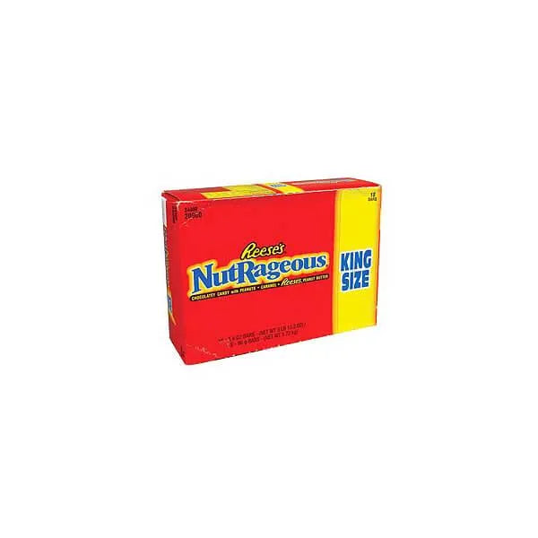 Reese's Nutrageous King Size Candy Bars: 18-Piece Box