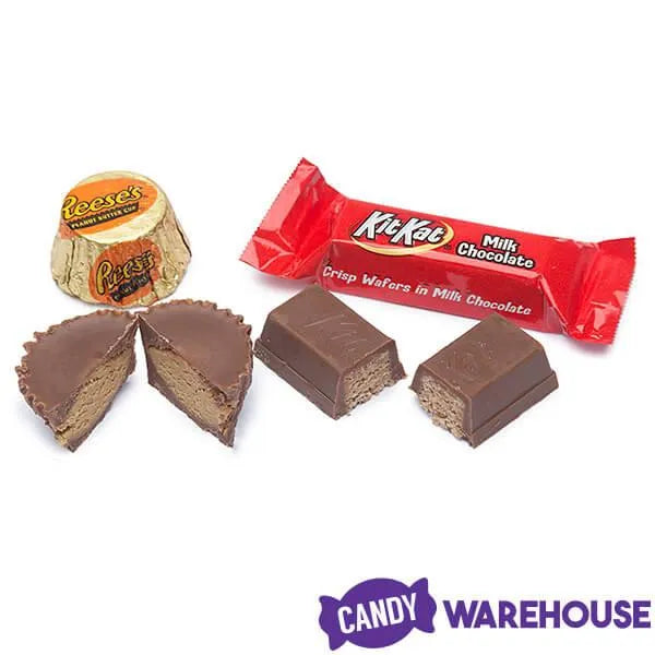 Reese's Peanut Butter Cups and Kit Kat Miniatures Bulk Candy: 2LB Bag