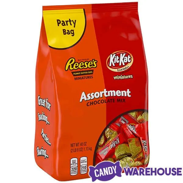 Reese's Peanut Butter Cups and Kit Kat Miniatures Bulk Candy: 2LB Bag