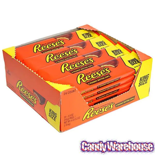 Reese's Peanut Butter Cups Candy King Size Packs: 24-Piece Box