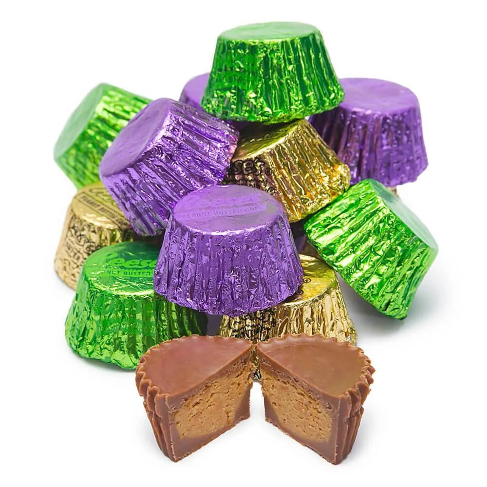 Reese's Peanut Butter Cups Color Combo - Purple, Green and Gold: 600-Piece Box