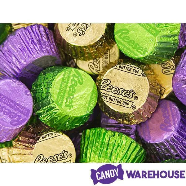 Reese's Peanut Butter Cups Color Combo - Purple, Green and Gold: 600-Piece Box