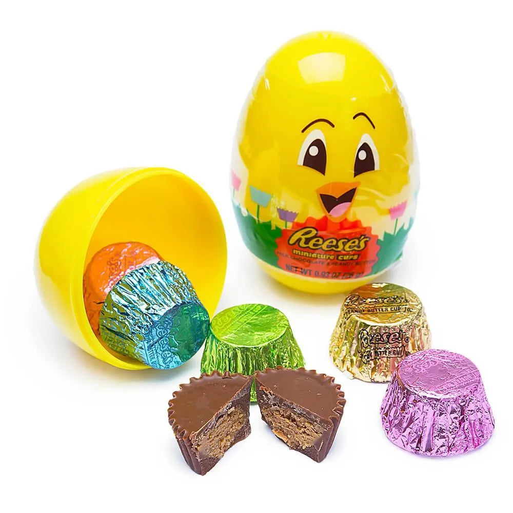 Reese's Peanut Butter Cups Miniatures Filled Plastic Chicks: 15-Piece Display